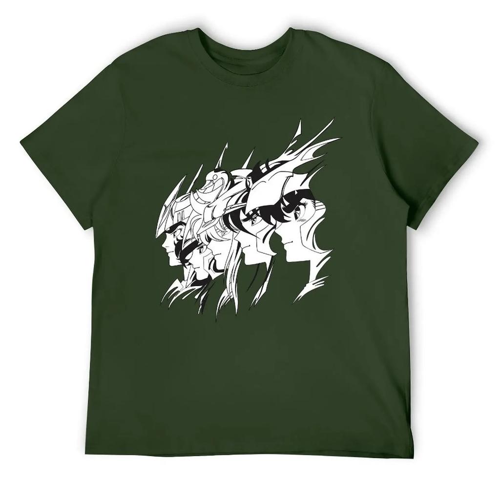 Crewneck Saint Seiya Bronze Knights For Sale T-shirt  Sports Tees Novelty Geeky Fitness Eur Size