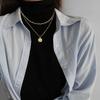 Multi Layer Choker Necklace Collar Statement Coin Pendant Necklace Women Jewelry