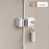 Mop clip, toilet bathroom wall hanging no punching broom fixing rack, mop storage rack