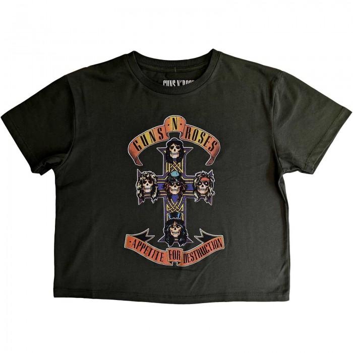 Maglietta Da Uomo Con Stampa Guns N' Roses - Appetite For Destruction Rock Off Gnrbo02mc