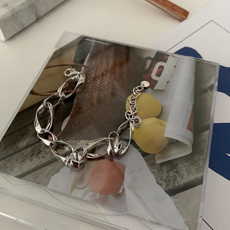 S925 Sterling Silver Korean Style Women's Bracelet - Perfect for Couples and Birthday Gifts