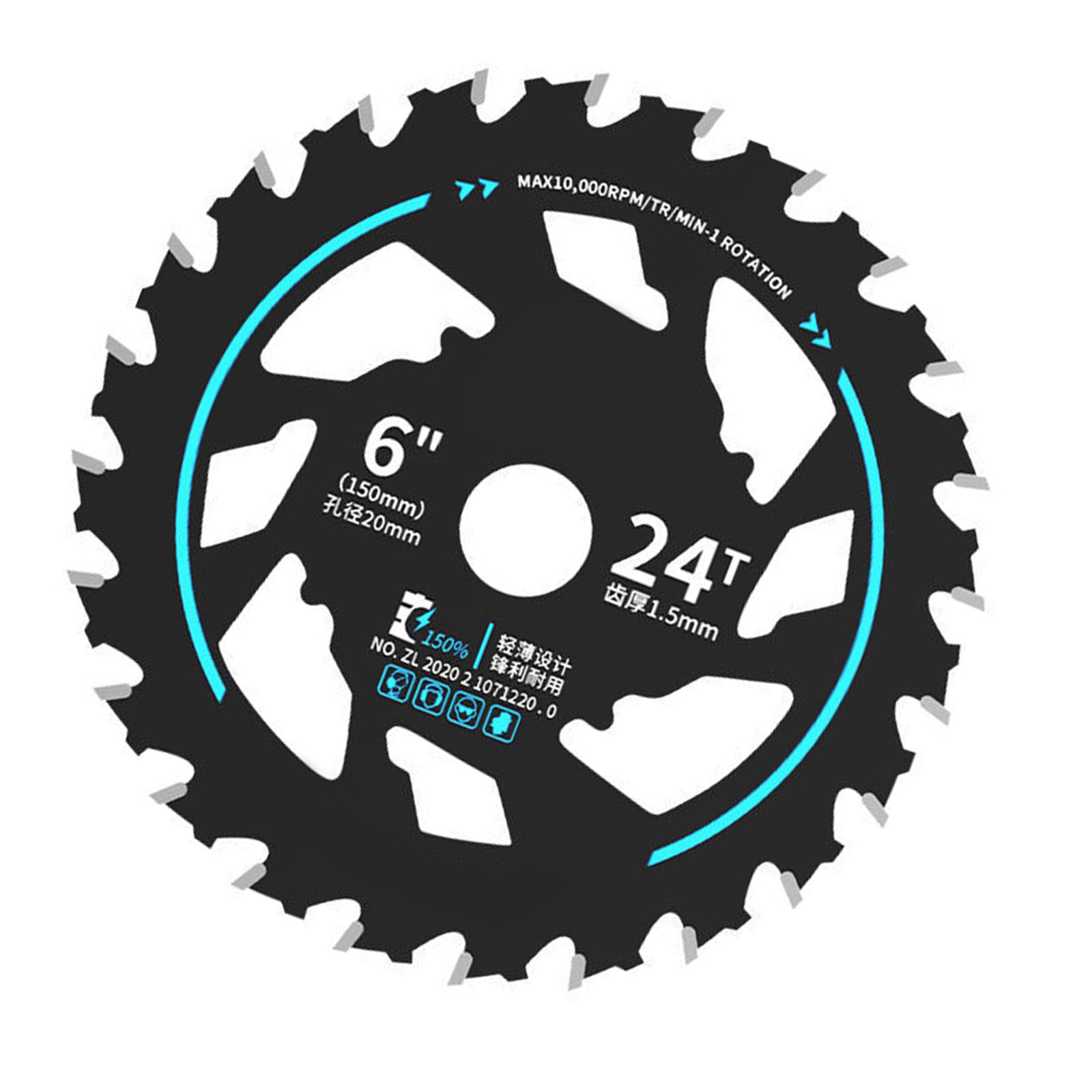 

Энергосберегающий диск для циркулярной пилы для литиевых электропил, сплавная конструкция с шумоподавлением и теплоотводом, 24 зуба 4