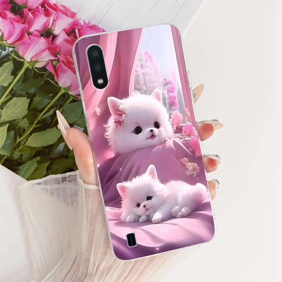 For Samsung Galaxy A01 Case SM-A015F New Luxury Painted Cover Soft Slim Phone Case For Samsung A01 M 01 Galaxy M01 Fundas Bumper