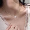 Elegant S999 Sterling Silver Butterfly Necklace – Women's Light Luxury Clavicle Chain, Ideal Valentine's Day Gift