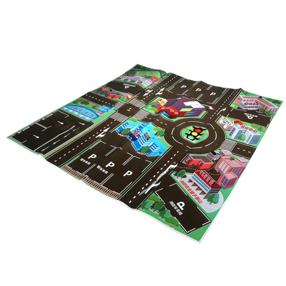 

Fashion Kids Gifts Mat Toy city parking lot 70*70cm road map umie Toy Accessories Climbing mat kids toys