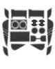 LANGBEAN Interior Rubber Mats for Toyota Harrier 80 Door Pocket Scratch and Noise Interior Harrier Custom Set Series, Non-Slip Mats, Prevention,