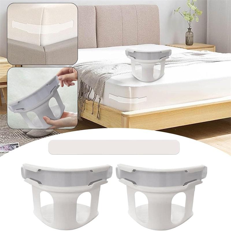 4pcs Lock Bed Sheet Holder Non-Slip Mattress Fastener Grippers Firm Tight Straps