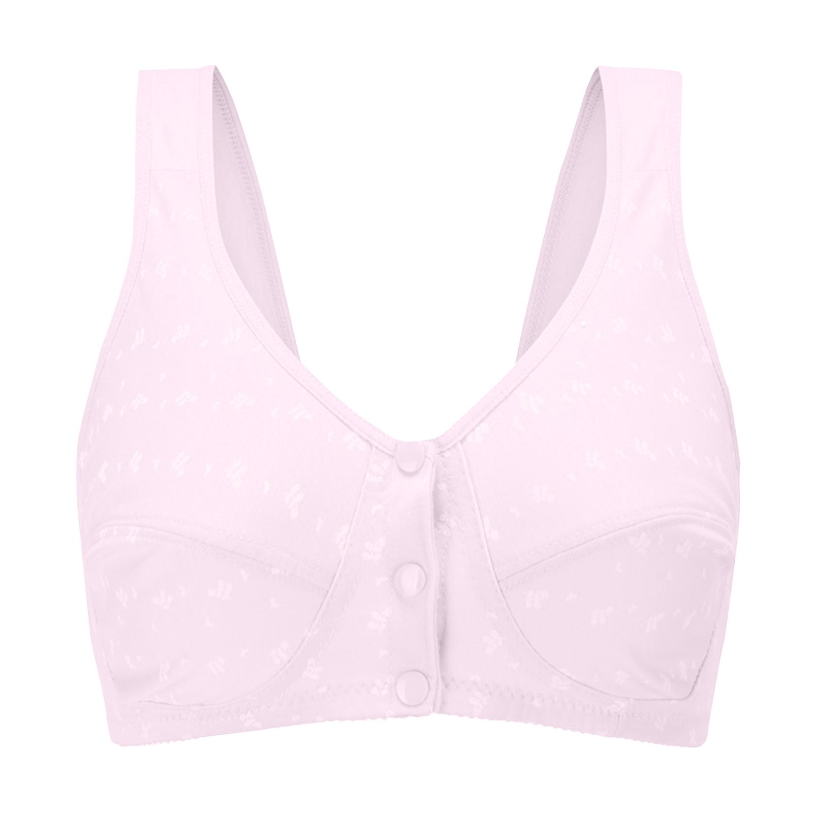 

Женское нижнее белье с передней застежкой, без косточек, с широкими бретелями, бюстгальтер жилетного типа, бюстгальтер большого размера 36 розовый