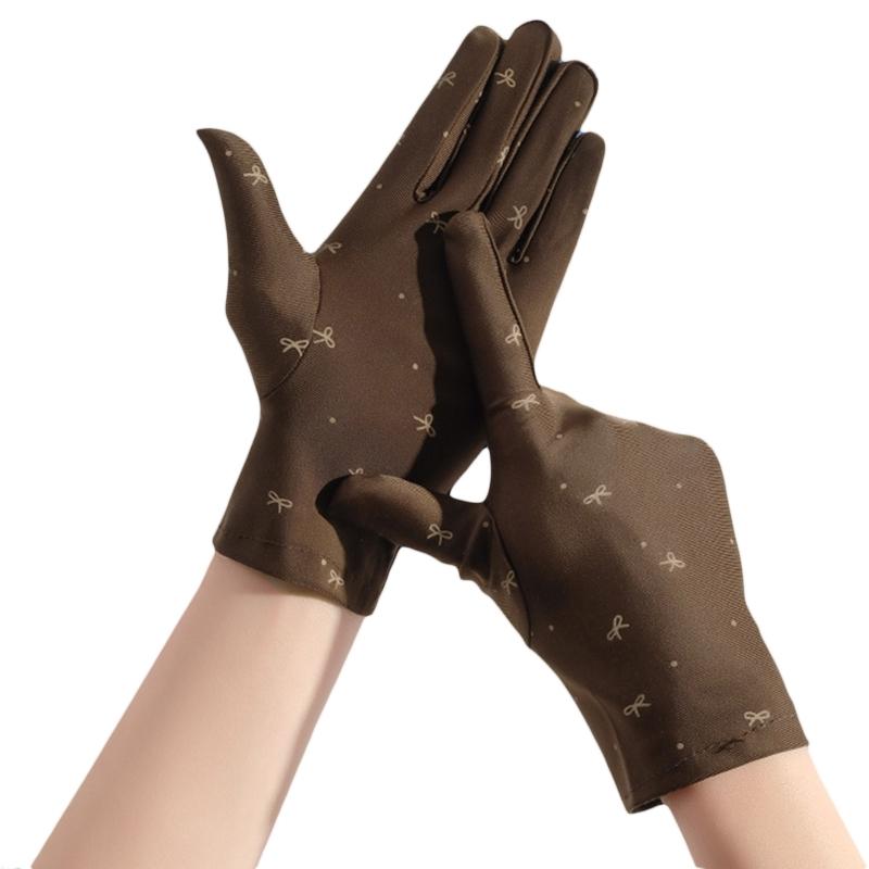 Women Driving Riding Mitten Sunscreen Gloves Female Summer Breathable Elastic for Sun for Protection Glove Fro Lady Girl