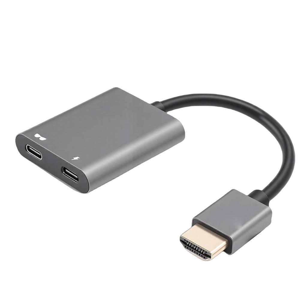 HD Multimedia Interface To USB C Adapter Fit for RayNeo XR Glasses 4K 60Hz PD 100W AR Glasses Adapter for Laptop Phone Plug and Play