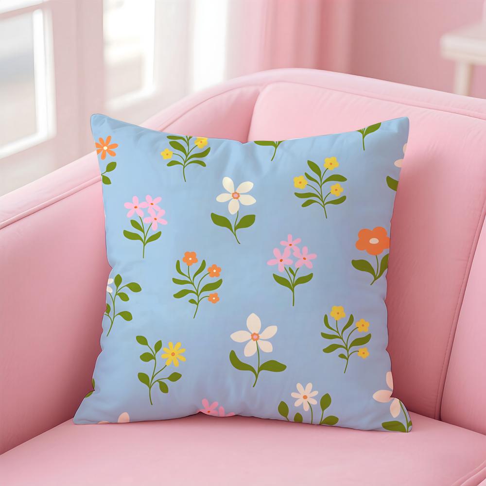 Bold Bright Artistic G-Gerdadzys Floral Pattern Cushion Cover Pillow Case Soft Friendly Fabric & Concealed Zipper
