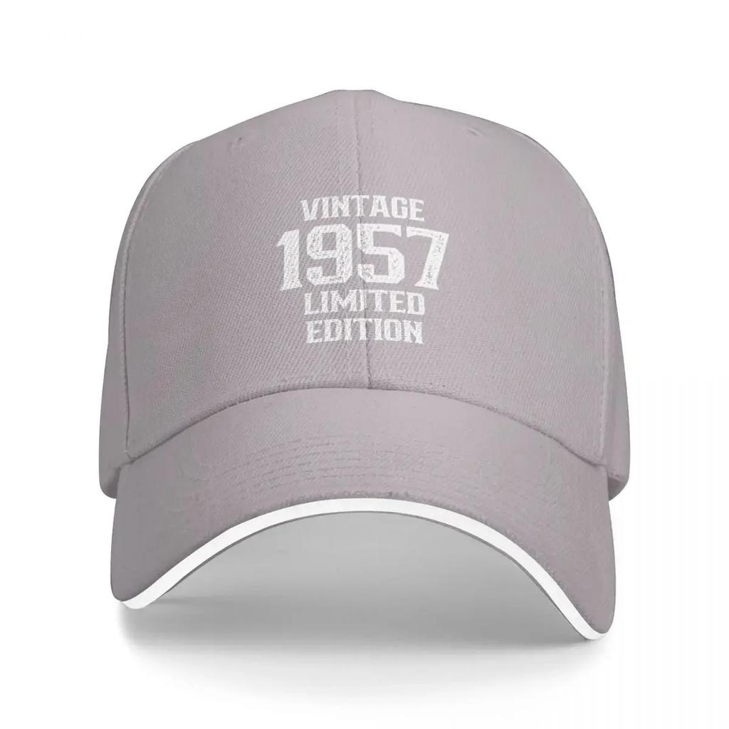 Vintage 1957 Baseball Cap Horse Hat Fluffy Hat Caps For Women Unisex's