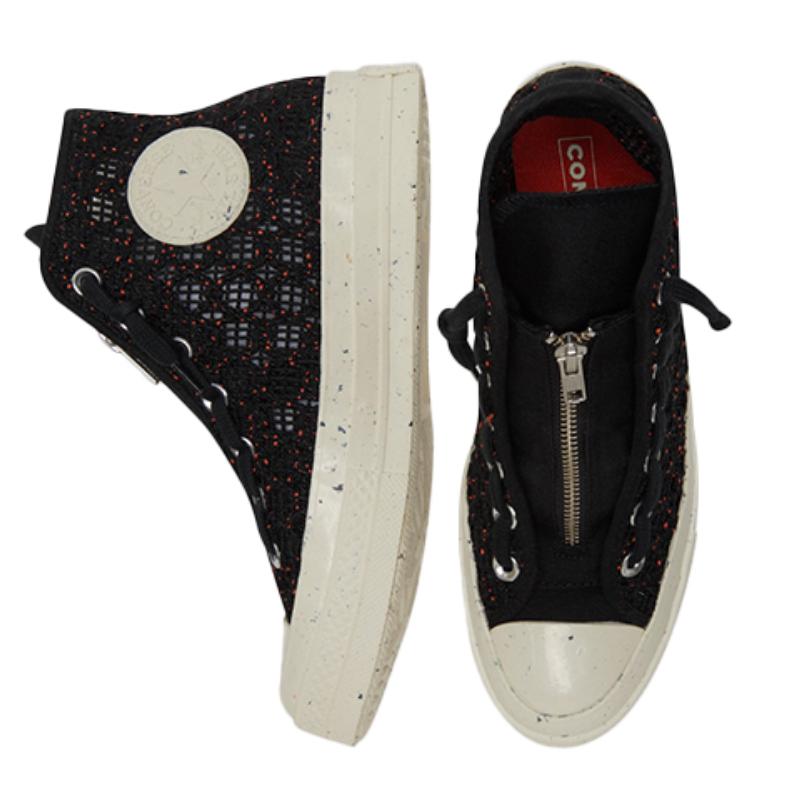 Converse Chuck Taylor All Star 70 Hi Speckled Black Crochet Women's