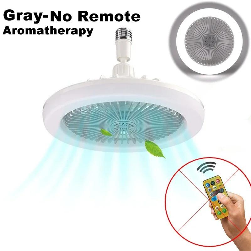 

Потолочный вентилятор с регулируемой яркостью и дистанционным управлением, современный декоративный электрический вентилятор для спальни, потолочный вентилятор со светодиодной подсветкой E27