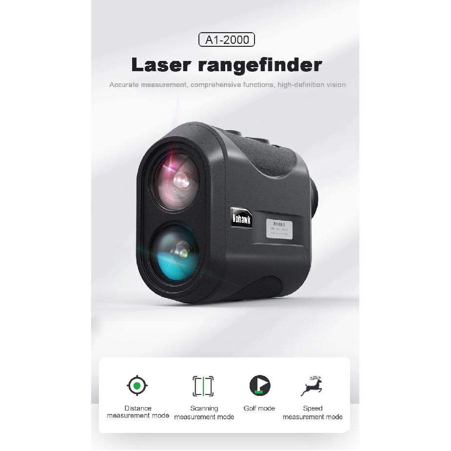 2000m Rangefinder Telescope Hunting Scope Rangefinder High Precision Portable Golf Laser Rangefinder