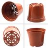 A84E-200Pcs 8.5CM Round Plastic Plant Pots Small Flower Pots For Plant Nursery Small Potted Plants