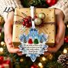 Decorative Acrylic Gifts Snowflake-Shaped Sea Glass Ornament, Christmas Friendship Keepsake, Coastal Inspired Holiday Home Decorations Tree