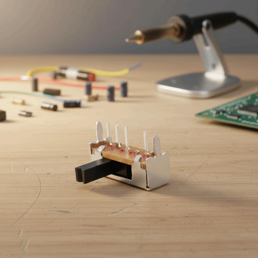 10pcs 0.5A SK13D07VG4 Slide Switches DC 50V Right Angle Slide Switches Control Panels