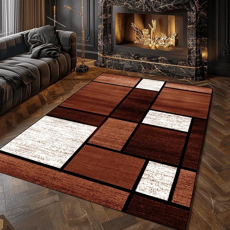 Moderner geometrischer Karppich für das Wohnzimmer Weiche waschbare Teppiche für die Schlafzimmerdekoration Heim-Salon Sofa Große Bodenmatten