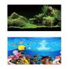 Aquarium Background Sticker Fish Tank Backdrop Forest/Moss/Ocean World DIY Cutting Available Background Self Cling Aquarium Wallpaper Decorations