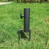Vielseitiger Erdspieß Einfach zu installieren Aluminium-Hering Metall Outdoor-Schirmständer für Strand/Garten/Angelschirme