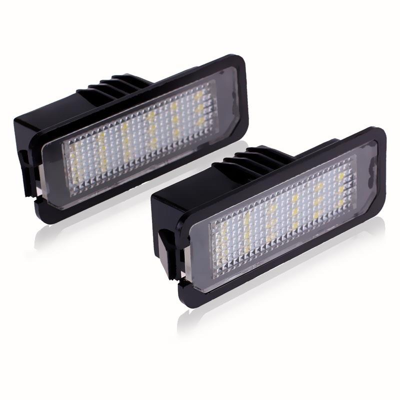 1Pair 18 LED NUMBER LICENSE PLATE LIGHT ERROR FREE FOR VW GOLF MK4 MK5 MK6 PASSAT B6 EOS