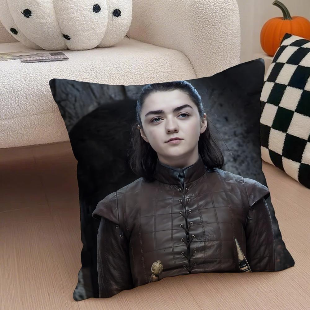 

AArya StarkTrendy Linen Cushion Cover Throw Pillow Cover Hidden Button Durable Polyester Chair Cushion 30X30cm
