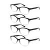 1/2/3/4/5pcs Auto-Focus Blue Light Blocking Reading Glasses – Anti-Fatigue Unisex Oversized Frames with Spring Hinges