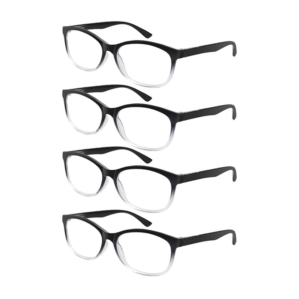 1/2/3/4/5pcs Auto-Focus Blue Light Blocking Reading Glasses – Anti-Fatigue Unisex Oversized Frames with Spring Hinges