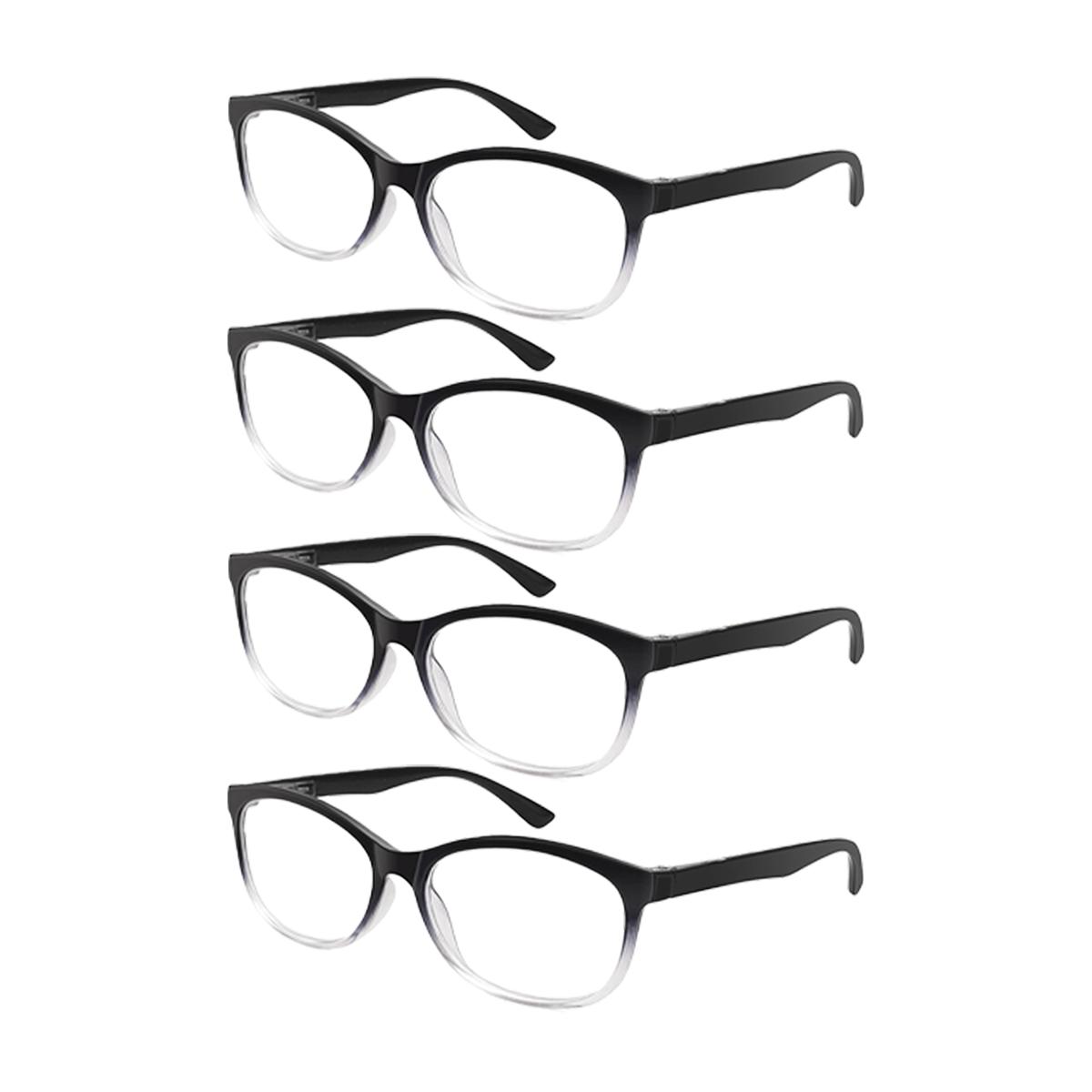 

4 шт. Очки с автофокусом и оправами градиентного цвета, блокирующие синий свет, очки для чтения, подходящие для мужчин и женщин