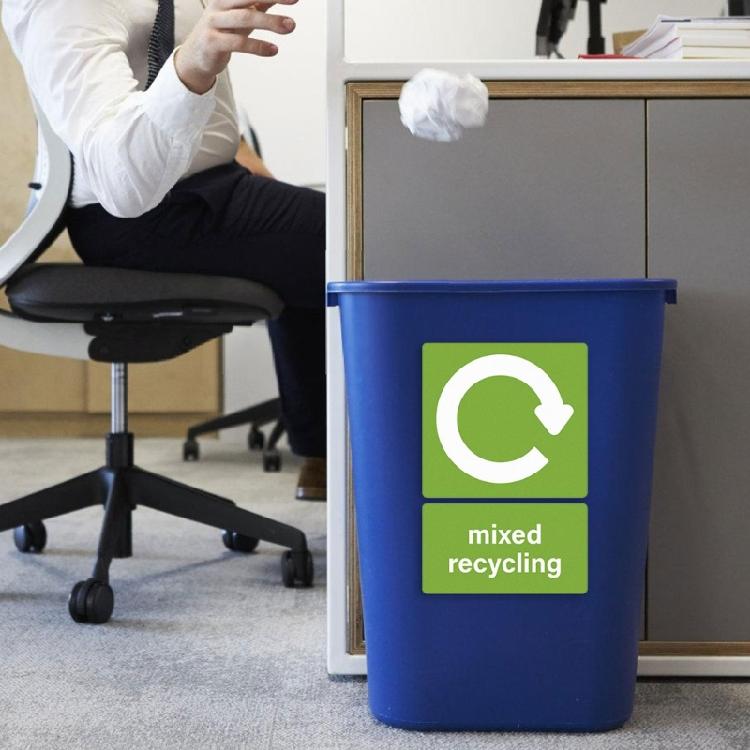 10pcs Recycle Stickers for Trash Disposal Improve Waste Separation in Kitchen or Office Sorting Stickers Decal