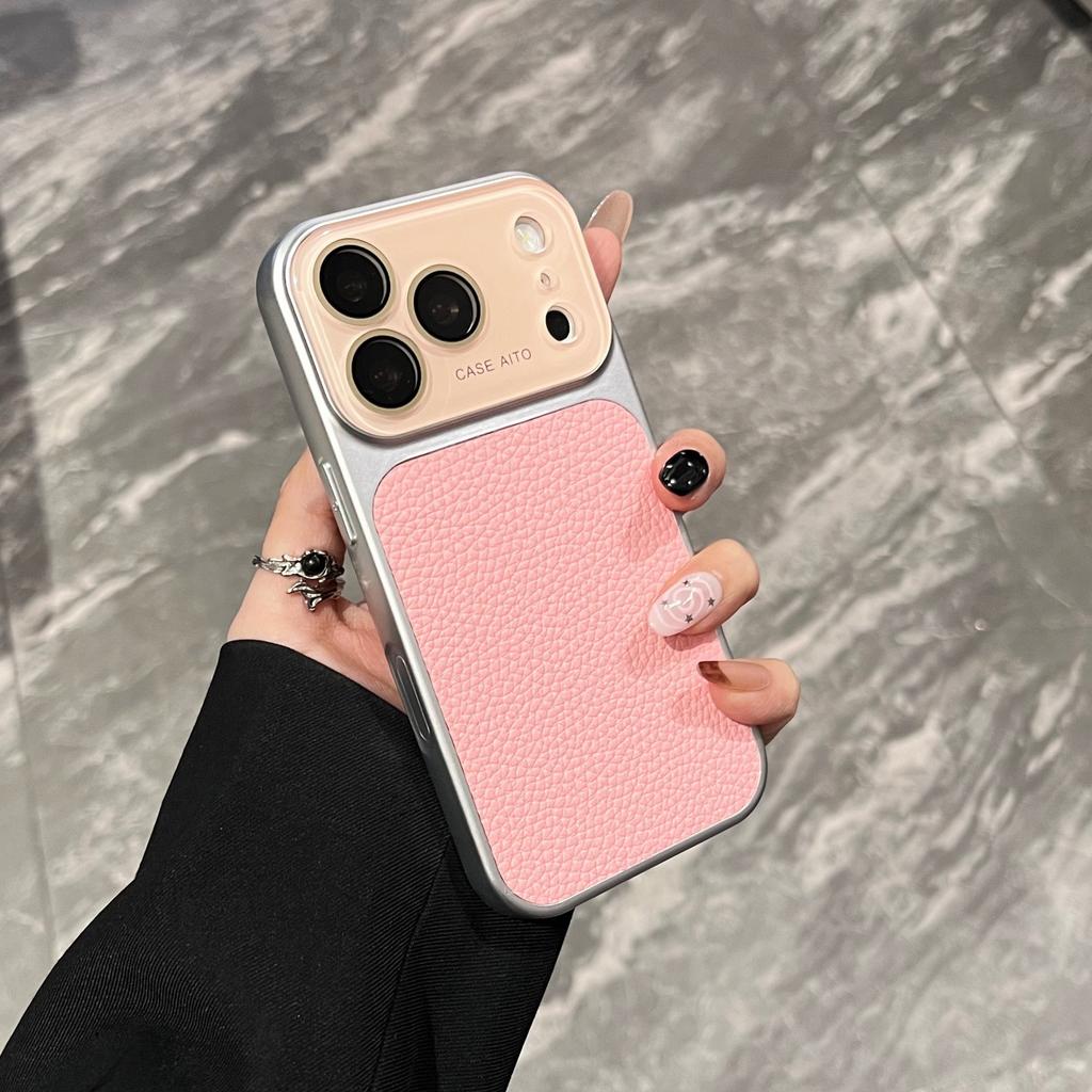 Applicable To Apple 11promax Mobile Phone Case Iphone11 Advanced Sense 11 Retro Lychee Leather Pattern 11 Anti-drop Case Female
