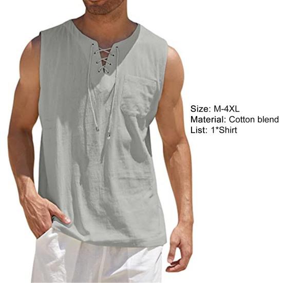 Menn Overdeler Ensfarge Myk String V Neck Ermeløse Tank Tops Daglige klær