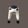 Chapeau en peluche mignon de chaton pour les femmes en hiver avec l'isolation en peluche pour garder au chaud prévenir le froid chapeau Lei Feng pour couvrir les oreilles chapeaux et casquettes coupe-vent (aux femmes)