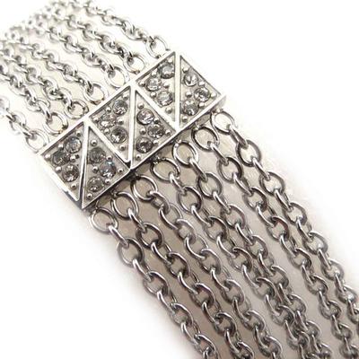 [J7214] - Silver 'Goddess' Steel Bracelet