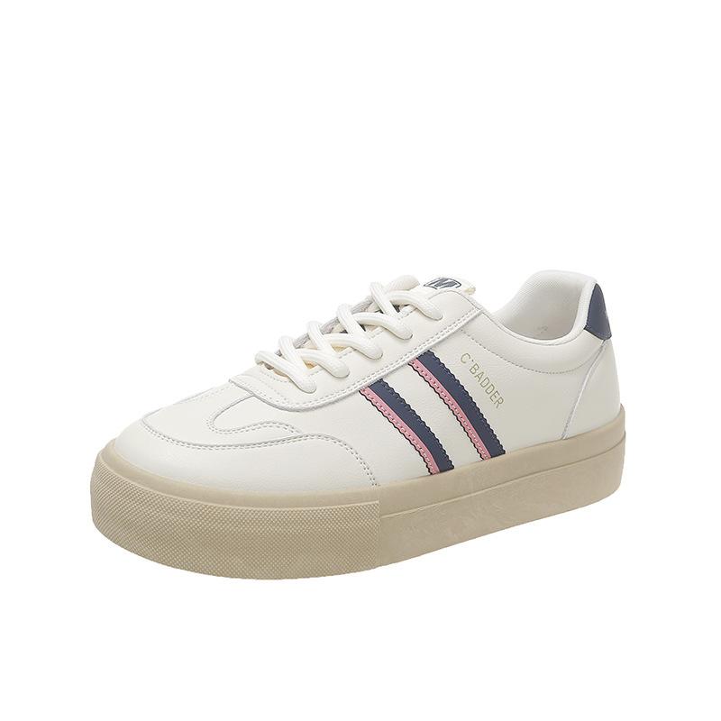 

Dexun shoes women s 2025 autumn new retro versatile color matching striped soft-soled sports and leisure lightweight breathable board shoes 35