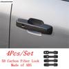 Car Door Handle Bowl / Rearview Mirror / Rear Tail Light Cover Trim For BYD Leopard 5 2024 2025 5D Carbon Fiber Look Accessories