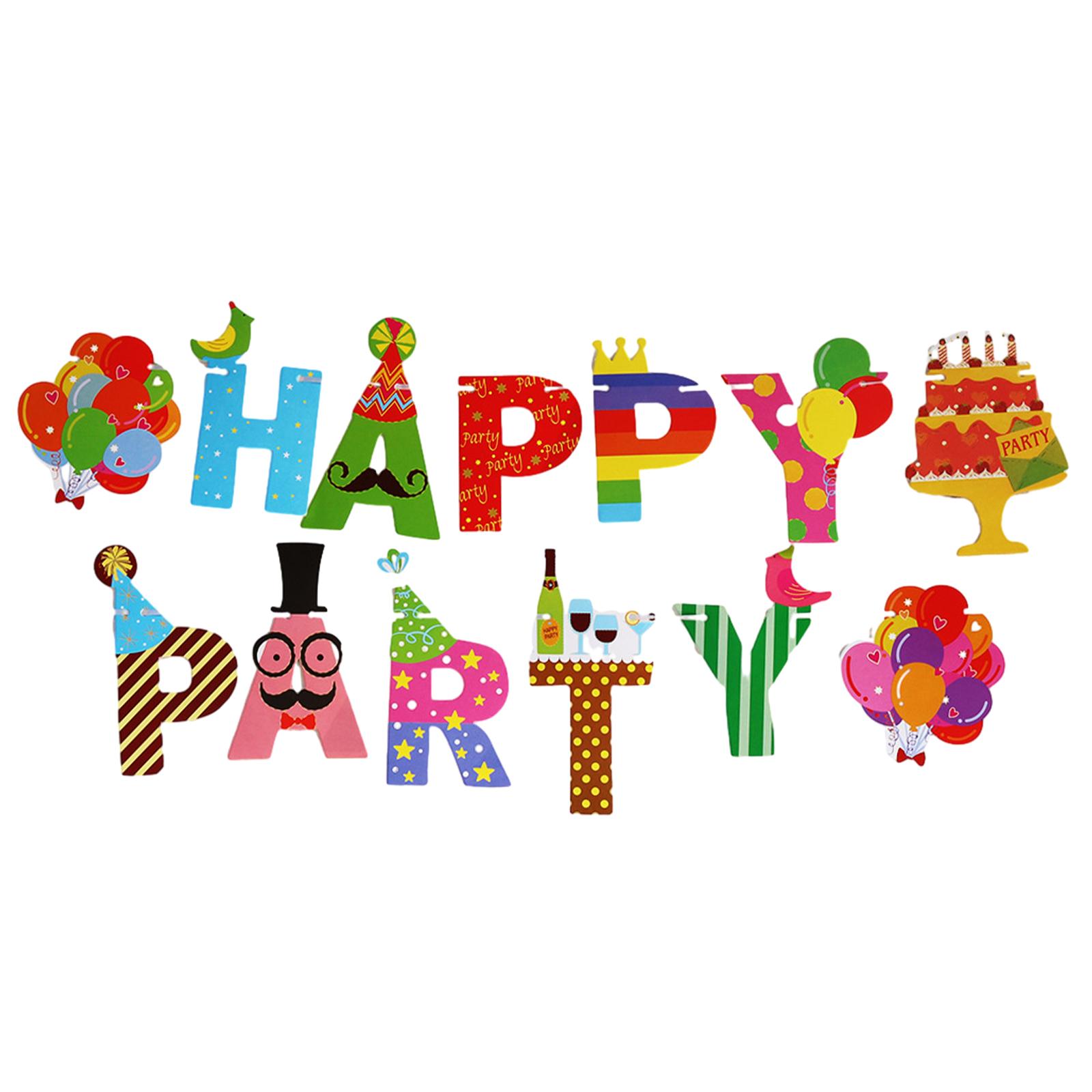 

Баннер «С днем рождения» Украшения на день рождения Баннер «С днем рождения» Украшения на день рождения для вечеринки по случаю дня рождения 9.8ft,type1