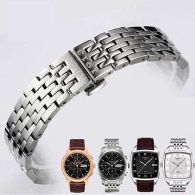 22mm Le Locle Serisi T006707A T006707 Serisi Kordonlu Saat Izle Katı Paslanmaz çelik bilezik erkek kayış Bileklik T006