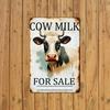 Vintage Tin Metal Frame Sign Milk for Sale Suitable for Home Bedroom Kitchen Clubbathroom Farm Vintage Wall Plaque