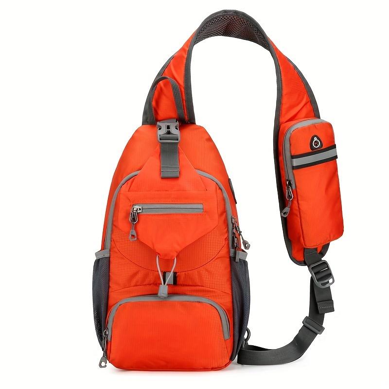1pc Lightweight Outdoor Multifunctional Chest Bag with Shoulder Strap for Travel, Mountaineering, and Hiking Crossbody Bags