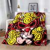 H-Hysteric-s M-Mini Cartoon Art Print Flannel Blanket Ultra Soft Warm Throw For Couch Bedroom Living Room Indoor Home Decor Gift