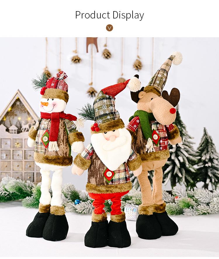 Telescopic Christmas Doll Merry Christmas Decorations For Home 2025 Christmas Ornament Xmas Navidad Noel Gifts New Year 2026