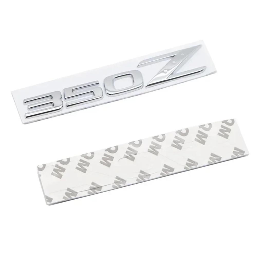 Letter Rear Trunk Emblem Badge for 350Z 370Z Z Z3 Z34 Car Correction Sticker Decal 3D Metal (Black 350Z)