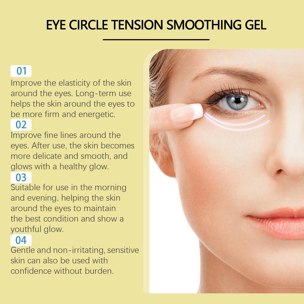 Šviesinantis paakių tamsius ratilus gelis, gerinantis paakių sritį, gerinantis papilkėjusią paakių odą, stangrinantis ir glotninantis gelis, 50g