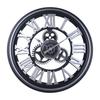 Retro Gear Plastic Wall Clock Hollow Creative Silent Model Watchmaker Bar Cafe Personalized Decorative Quartz Clock