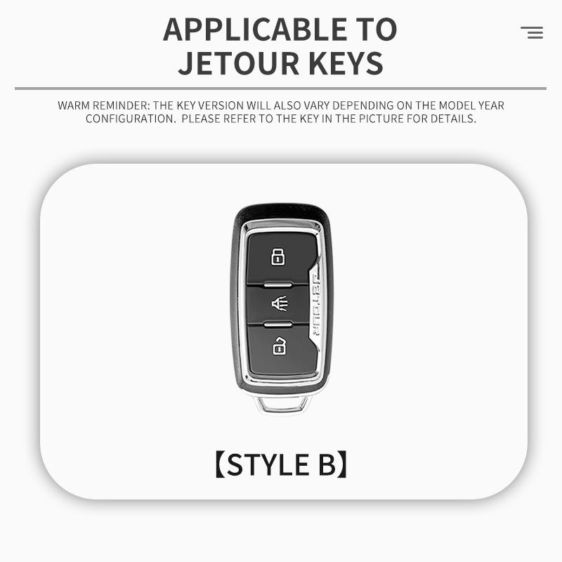 Zinc Alloy Leather Car Key Cover Case Shell For Chery Jetour X70 X90 X95 X70S X70M Cowin X3 X5 K60 Accessories
