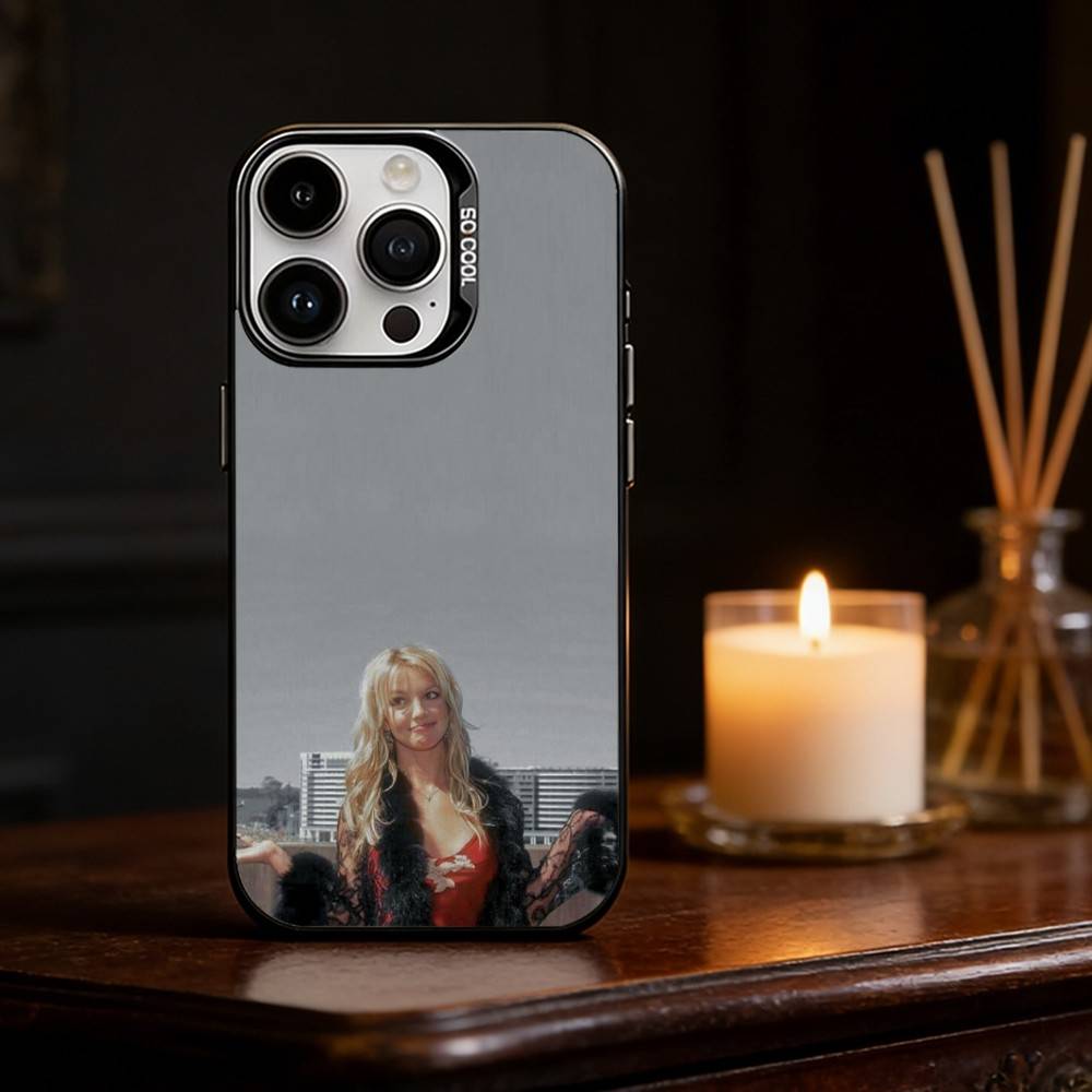 B-Britney SINGER S-Spears  Phone Case Color Silver Shell For IPhone 17 16 15 14 13 12 11 Pro Max Plus