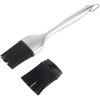 Basting Brush, Grilling BBQ Baking, Pastry and Oil, 8 Inch Stainless Steel Handle Brushes with Back Up Silicone Brush Heads for Kitchen Cooking &