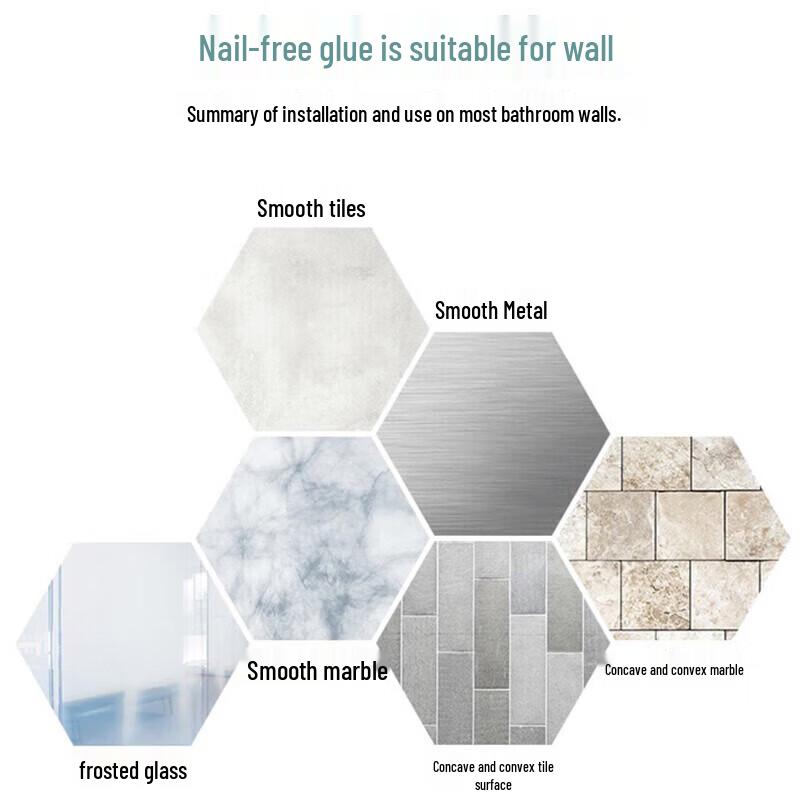 CHAHUA Adhesive 6-Hook Wall Rack